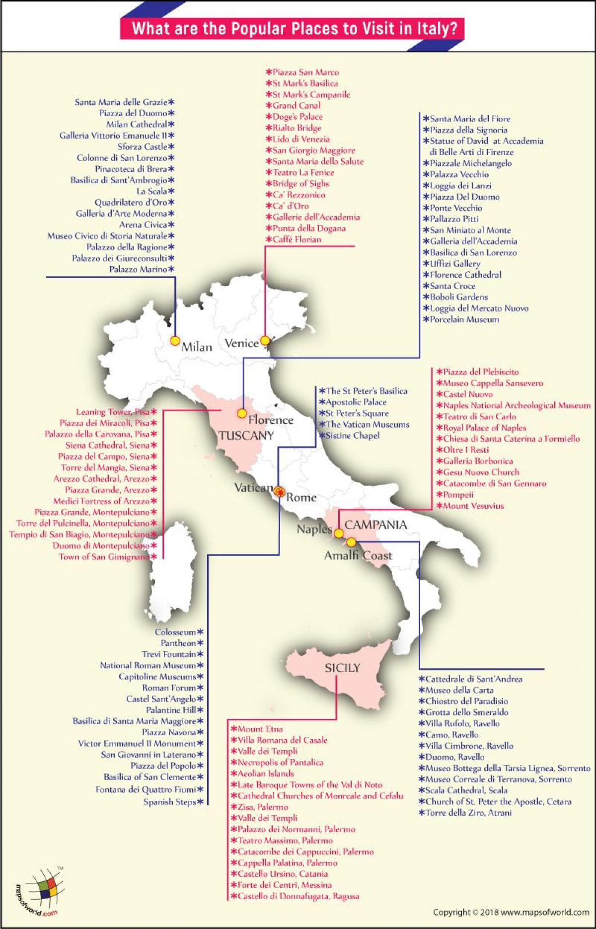 map of Italy museum