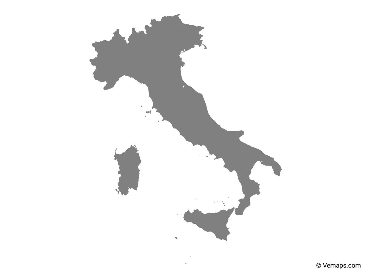 map of Italy vector