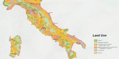 Map of Italy agriculture