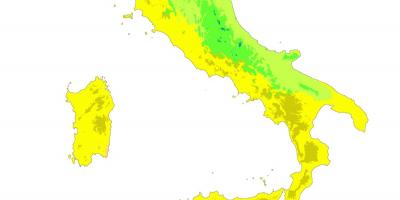 Map of Italy climate