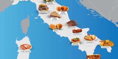Map of itlay food