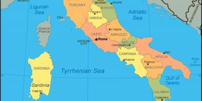 Show me a map of Italy