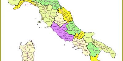 Italy map regions provinces