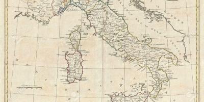 Map of Italy old